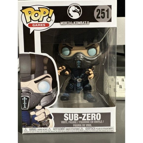 Funko Pop! Mortal Kombat X - Sub-Zero Action Figure Box #251 Pop Games - Picture 7 of 11